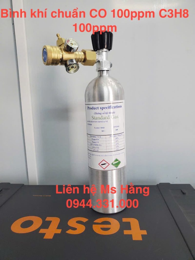 Bình khí chuẩn 100ppm C3H8 100ppm