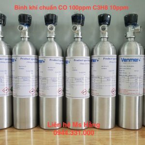 Bình khí chuẩn CO 100ppm C3H8 10ppm