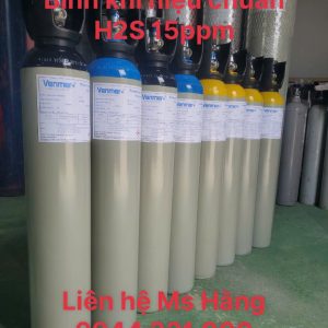 Bình khí hiệu chuẩn H2S 15ppm