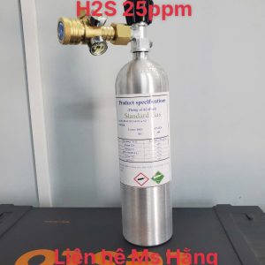 Bình khí hiệu chuẩn H2S 25ppm