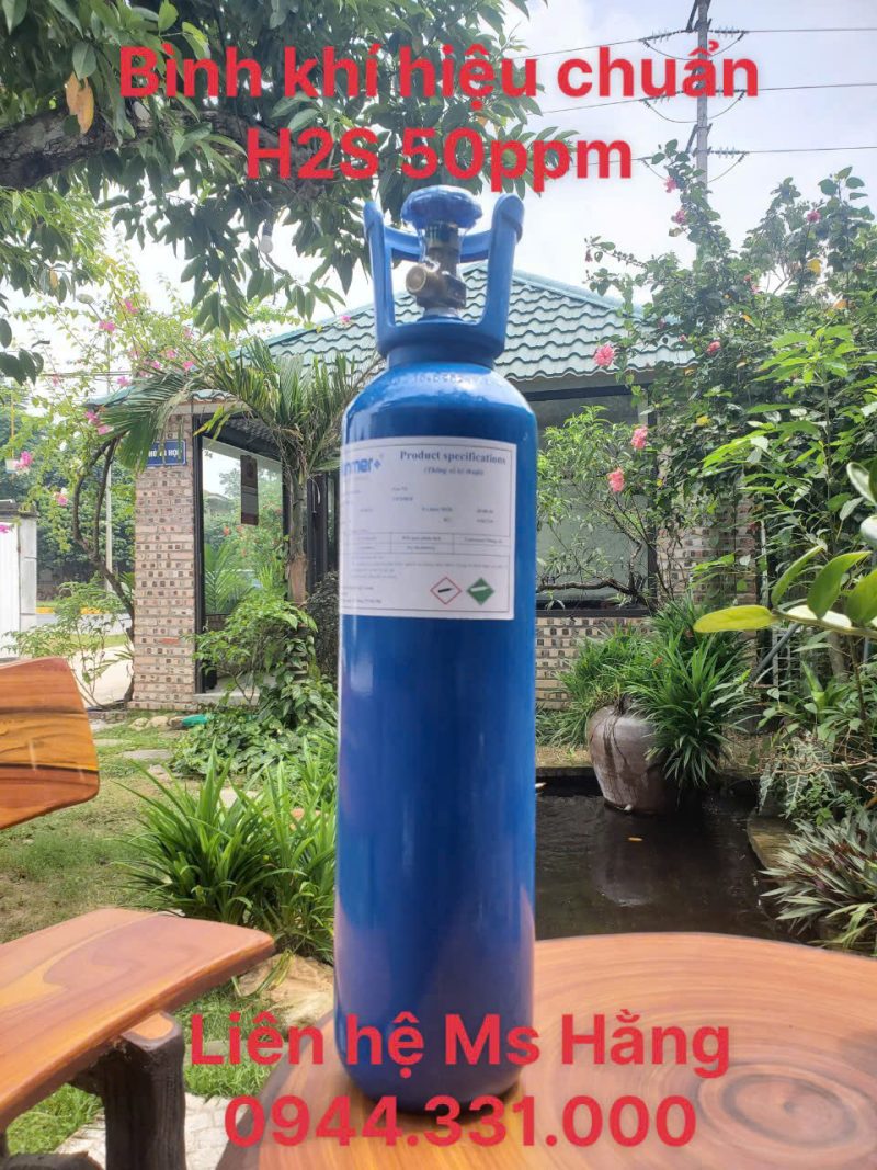 Bình khí hiệu chuẩn h2s 50ppm