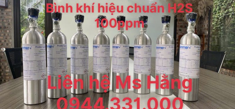 Bình khí hiệu chuẩn H2S 100ppm