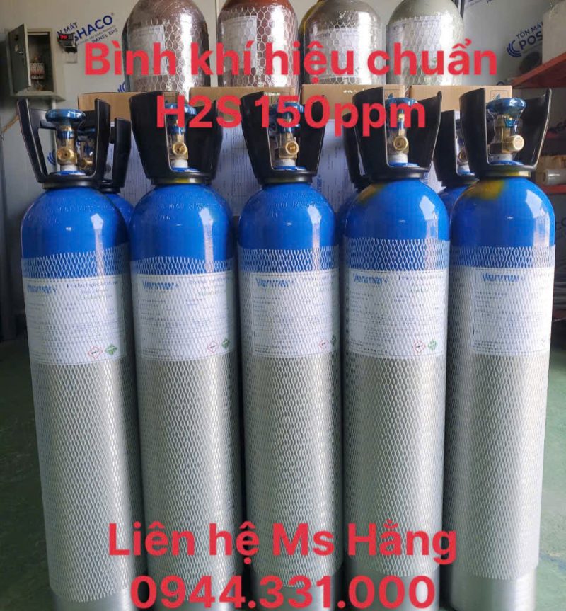 Bình khí hiệu chuẩn H2S 150ppm