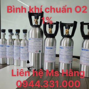 Bình khí chuẩn O2 1%