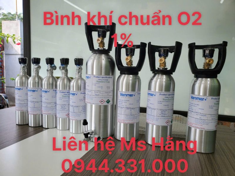 Bình khí chuẩn O2 1%