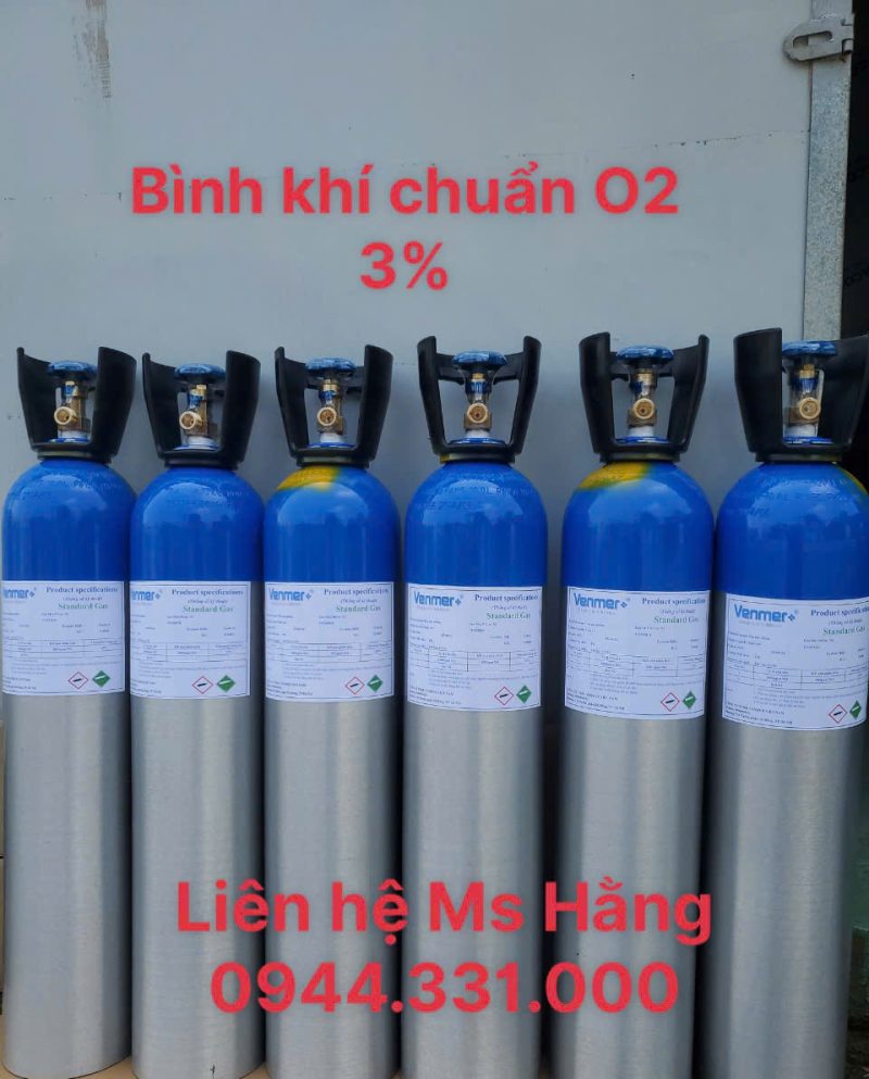 Bình khí chuẩn O2 3%