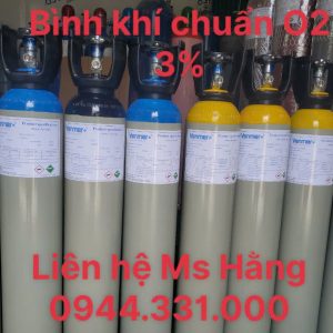 Bình khí chuẩn O2 3%