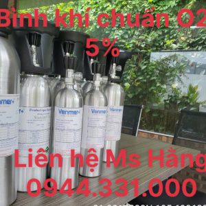 Bình khí chuẩn O2 5%