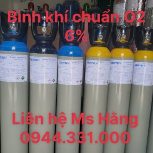 Bình khí chuẩn O2 6%