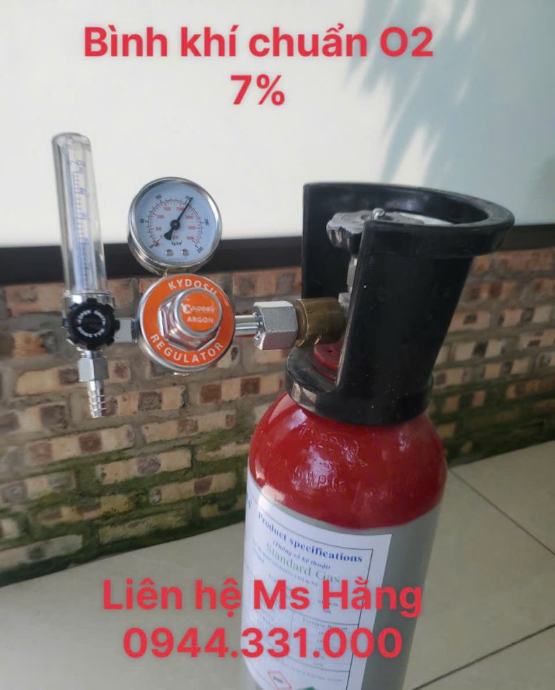 Bình khí chuẩn O2 7%