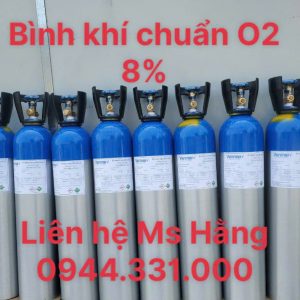 Bình khí chuẩn O2 8%