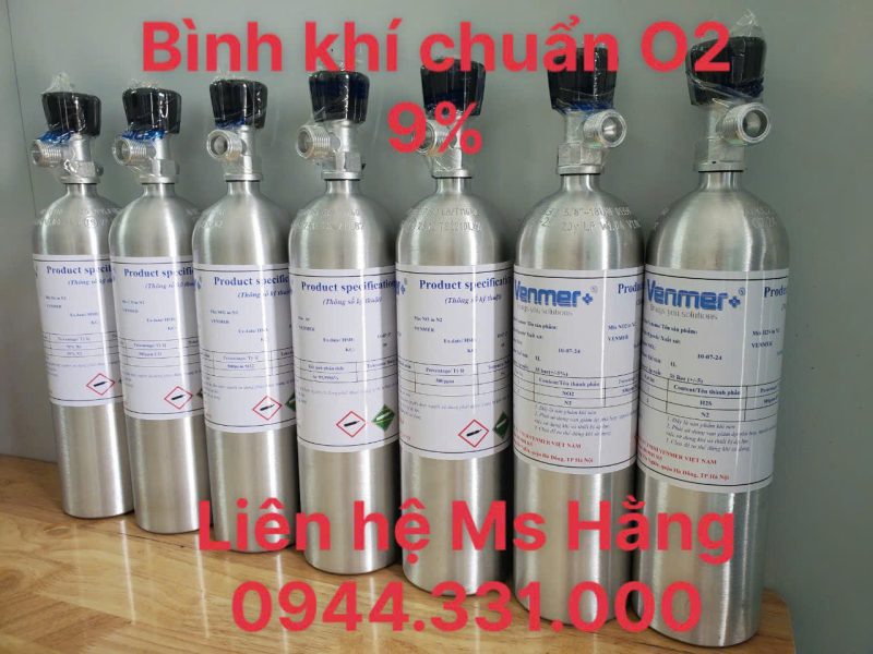 Bình khí chuẩn O2 9%