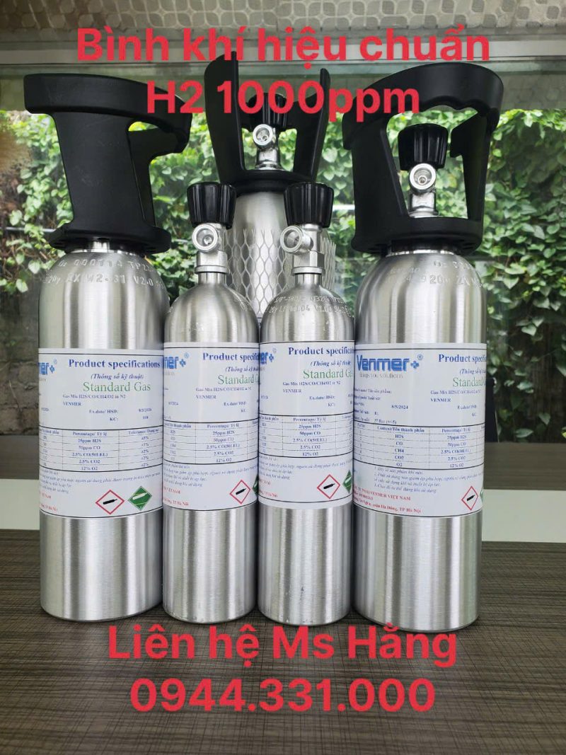 Bình khí hiệu chuẩn H2 1000ppm