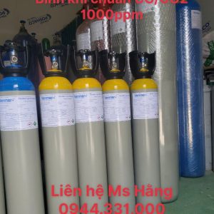 Bình khí chuẩn CO/CO2 1000ppm