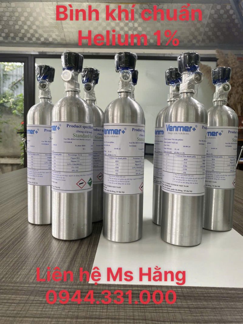 Bình khí chuẩn Helium 1%