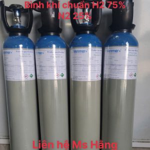 Bình khí chuẩn H2 75% N2 25%