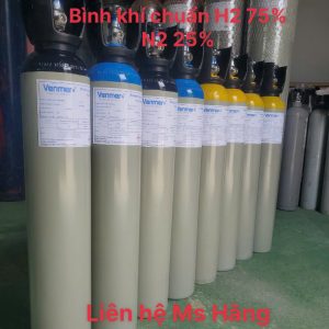 Bình khí chuẩn H2 75% N2 25%