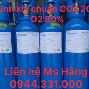 Bình khí chuẩn CO2 20% O2 80%