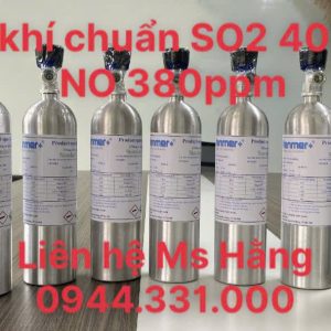 Bình khí chuẩn SO2 400ppm NO 380ppm