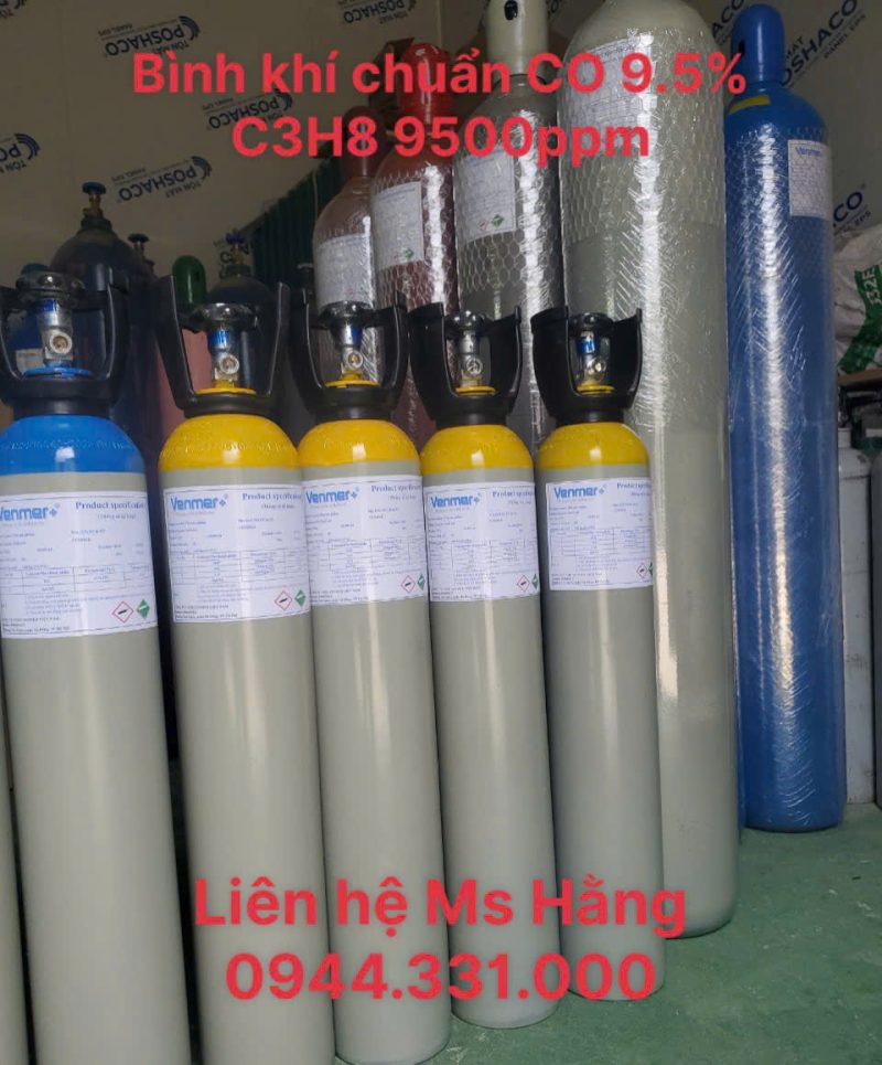 Bình khí chuẩn CO 9.5% C3H8 9500ppm