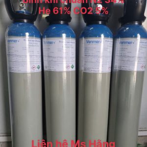 bình khí chuẩn N2 34% He 61% CO2 5%