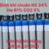 bình khí chuẩn N2 34% He 61% CO2 5%