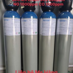 Bình khí chuẩn SO2 200ppm NO 1000ppm CO 1000ppm