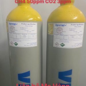 Bình khí chuẩn CO 3ppm CH4 50ppm CO2 3ppm