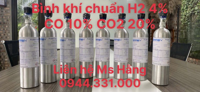 Bình khí chuẩn H2 4% CO 10% CO2 20%