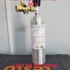 Bình khí chuẩn O2 18% H2S 100ppm CH4 LE 50%