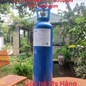 Bình khí chuẩn NO 500ppm CO2 500ppm CO 500ppm SO2 500ppm