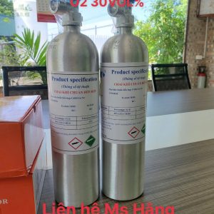 Bình khí chuẩn CO 100ppm O2 30 VOL%