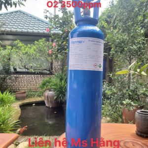 Bình khí chuẩn CO 100ppm O2 3500ppm