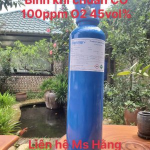 Bình khí chuẩn CO 100ppm O2 45vol%