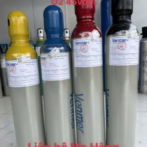 Bình khí chuẩn CO 100ppm O2 45vol%