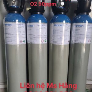 Bình khí chuẩn CO 100ppm O2 50ppm