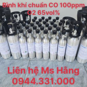 Bình khí chuẩn CO 100ppm O2 65vol%