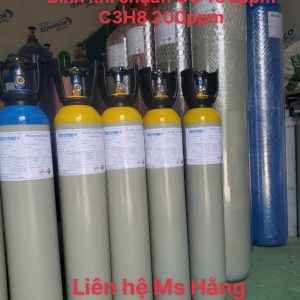 Bình khí chuẩn CO 100ppm C3H8 200ppm