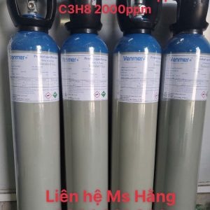 Bình khí chuẩn CO 100ppm C3H8 2000ppm