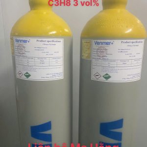 Bình khí chuẩn CO 100ppm C3H8 3 vol%