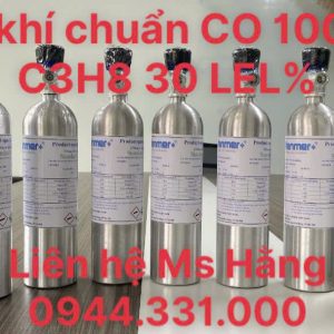 Bình khí chuẩn CO 100ppm C3H8 30 %LEL