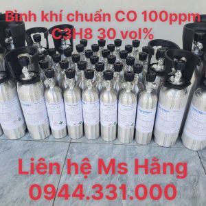 Bình khí chuẩn CO 100ppm C3H8 30 vol%