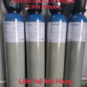 Bình khí chuẩn CO 100ppm C3H8 300ppm