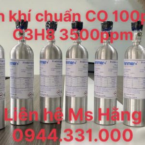 Bình khí chuẩn CO 100ppm C3H8 3500ppm