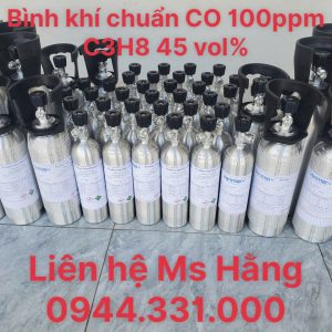 Bình khí chuẩn CO 100ppm C3H8 45 vol%