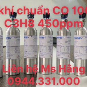 Bình khí chuẩn CO 100ppm C3H8 450ppm