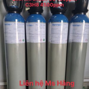 Bình khí chuẩn CO 100ppm C3H8 4500ppm