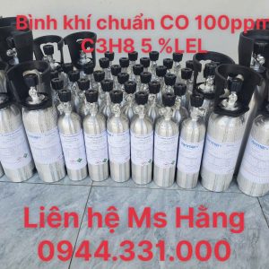 Bình khí chuẩn CO 100ppm C3H8 5 %LEL