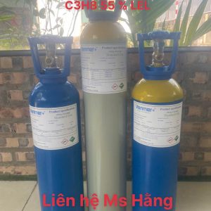 Bình khí chuẩn CO 100ppm C3H8 55 %LEL